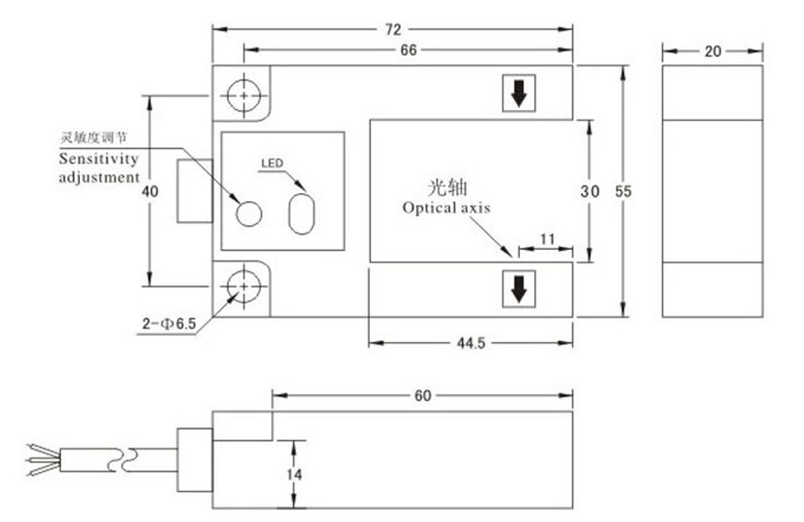 GH03-W24-3E1_克特_槽形U型光电开关